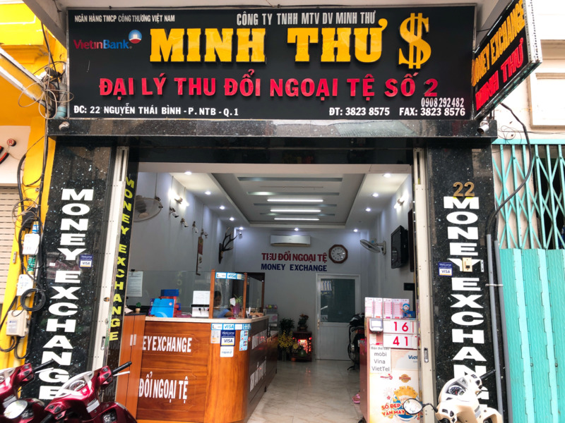 điểm thu đổi ngoại tệ